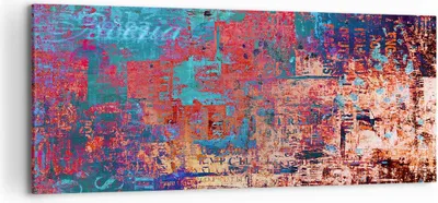 Produktbild von Bild auf Leinwand - Leinwandbild - Graffiti modern - 120x50cm - Wand Bild - Wanddeko - Wandbilder - Leinwanddruck - Bilder - Kunstdruck - Wanddekoration - Leinwand bilder - Wandkunst - AB120x50-3648