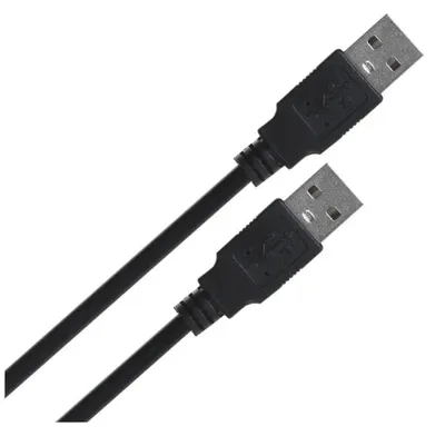 Image de Câble USB Lanberg CA-USBA-20CU-0010-BK 1 m 2.0 USB A Noir