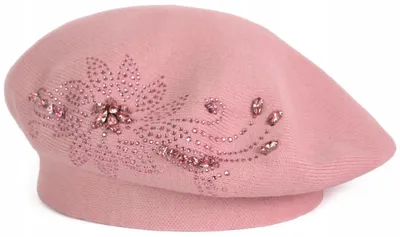 Image de Szaleo Béret femme Penny élégant rose poudré