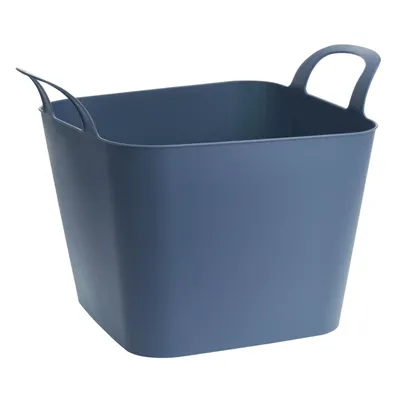 Produktbild von H&S Dekoration Korb aus flexiblem Kunststoff 36L blau