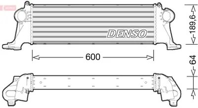 Zdjęcie produktu dla Chłodnica powietrza doładowującego DENSO DIT12004