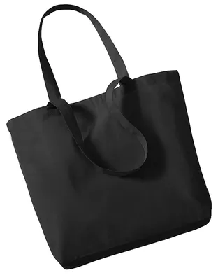 Produktbild von Westford Mill Organic Einkaufstasche aus Baumwolle, 16 Liter FK962 (Einheitsgröße) (Schwarz)