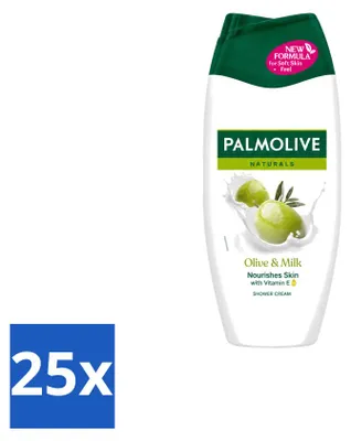 Produktbild von 25 x Palmolive Naturals Olive & Milk Duschcreme - 250 ml - Vorteilspackung - 25 Stücke