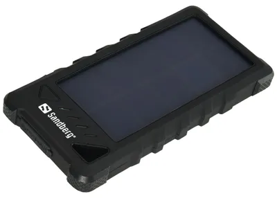 Produktbild von Sandberg Outdoor Solar Powerbank 16000, 16000 mAh, Lithium-Ion (Li-Ion), Schwarz