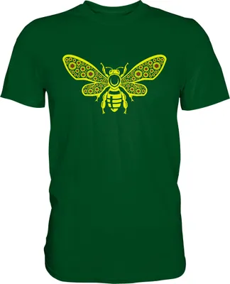 Produktbild von Biene Sonnenblumen T-Shirt Imker Geschenk Garten – Bottle Green / XL
