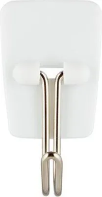Image de Command 17067-3-FGN Crochet métallique 3M Command, plastique/métal, blanc, taille : S