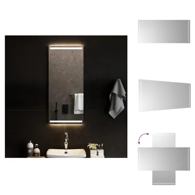 Image de vidaXL Miroir de salle de bain LED 40x90 cm - Miroir