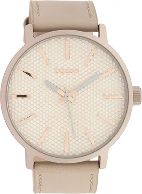 Produktbild von Oozoo Armbanduhr rosa Leder Timepieces Damen Analog-Quarzuhr UOC10037