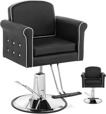 Imagen del producto de Silla ergonómica con reposapiés - 520 - 630 mm - 150 kg - negra