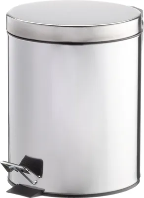 Obrázek produktu pro Odpadkový koš s víkem, nerezová ocel, 5 l