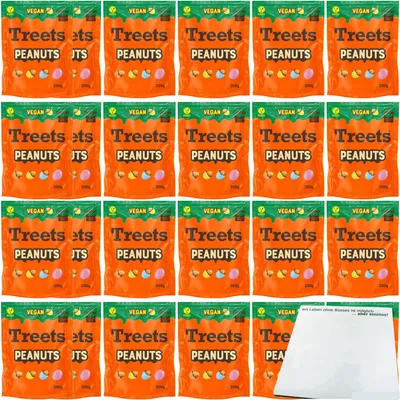 Produktbild von Treets Peanuts Vegan (24x200g Beutel) VPE + usy Block