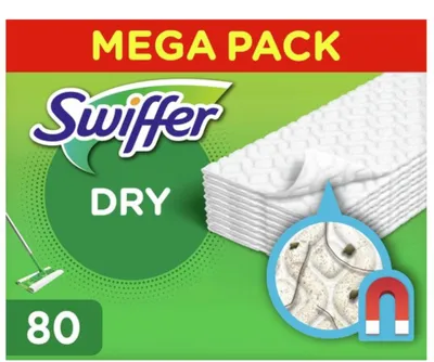 Produktbild von Swiffer Sweeper Dry Bodenreinigungstücher, 80 Stück