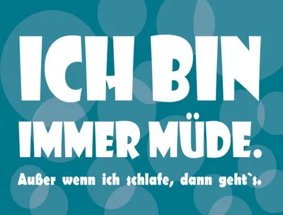 Produktbild von vianmo Holzschild 30x40 cm Ich bin immer müde