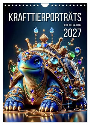 Produktbild von Krafttierporträts (Wandkalender 2027 DIN A4 hoch), CALVENDO Monatskalender