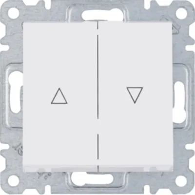 Produktbild von HAGER lumina Jalousieschalter bistabil weiß WL0310