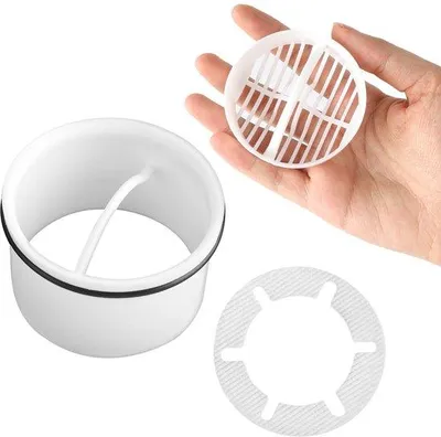 Produktbild von Schwimmbadhaareinzugfilter, ersetzt Haarstopper, kompatibel zu Abflussarmen 6960, 6963, 6961, 6962, Haarabfangfilter, Haarfangschutz, Duschehaarfilter.