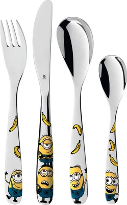 Productafbeelding van WMF Kinderbestek Minions 4 delig