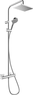 Obrázok produktu pre Sprchový systém s termostatickou batériou Hansgrohe Vernis Shape Showerpipe 230 1jet EcoSmart chróm 26097000