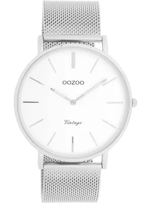 Immagine prodotto di Orologio da polso Oozoo in acciaio inossidabile argento C9900A Serie Vintage da uomo analogico al quarzo UOC9900A