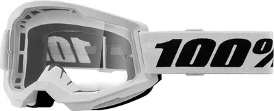 Produktbild von 100% Strata 2 Essential Motocross Brille, weiß/schwarz