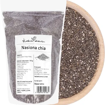 Produktbild von Chia Samen 200 g Superfood Ballaststoffreich Proteinreich Müsli Joghurt