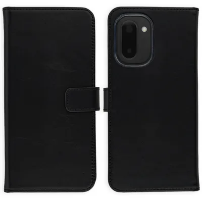 Zdjęcie produktu dla Etui Selencia z prawdziwej skóry na OnePlus 15R – czarne