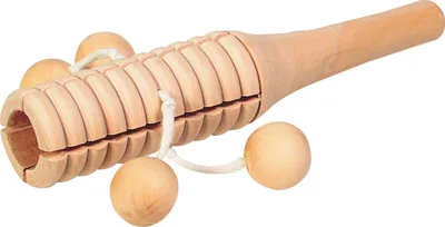Produktbild von goki Tonblock mit 4 Holzkugeln