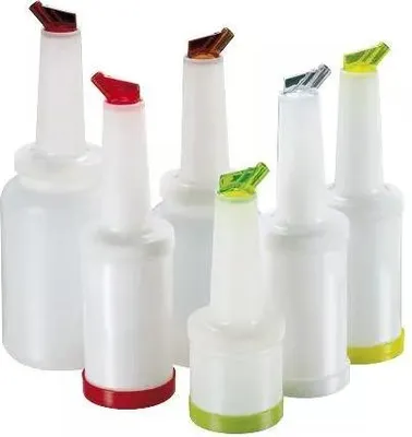 Image de PADERNO Bouteille de dosage/réserve, contenu : 1,00 litre, hauteur : 330 mm, rouge