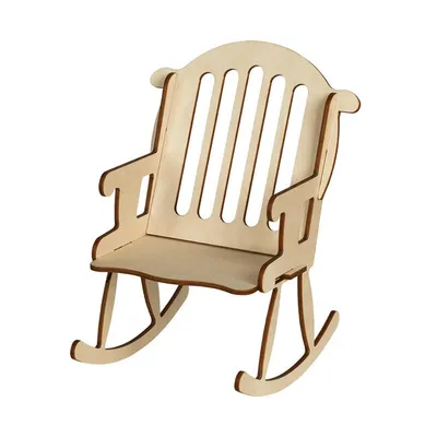 Produktbild von Geschenkverpackung "Schaukelstuhl" (Holzdisplay) - Geldgeschenk - einzigartige Geschenkverpackung aus Holz - 3D Geschenkverpackung zum Ruhestand