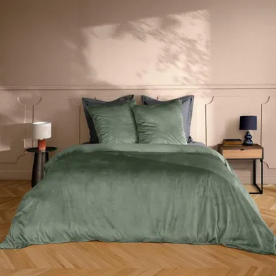 Immagine prodotto di Set di biancheria da letto in velluto tinta unita