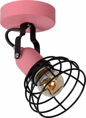 Produktbild von Kinder Deckenstrahler Rosa schwenkbar L:10,5 cm E27 Kinderzimmer Deckenspot