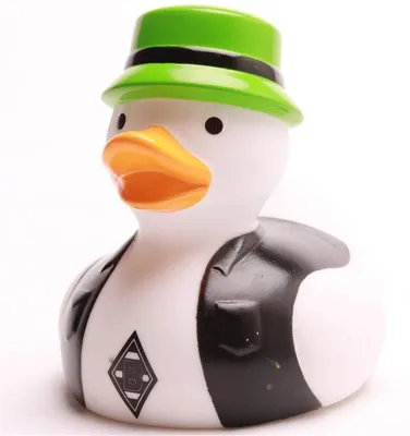 Produktbild von Borussia Mönchengladbach Badeente Fischerhut Vinyl 8,5 cm