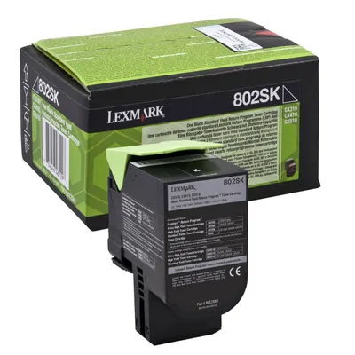 Produktbild von Lexmark 802SK - Schwarz - original - Tonerpatrone