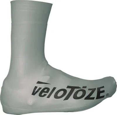 Produktbild von VeloToze Überschuh 2.0 lang silber S - wasserdichter aero Rennrad-Überschuh
