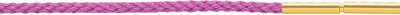 Produktbild von 55100131G38, 55100131G40, 55100131G42, 55100131G45, 55100131G50, 55100131G60, 55100131G70, 55100131G80, 55100131G90 Kordel geflochten aus Microfaser rosa vergoldet XEN