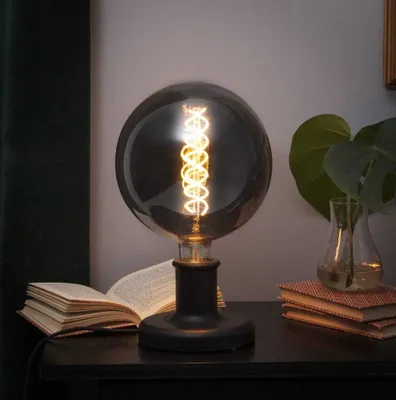 Zdjęcie produktu dla Lampa stołowa drewniana E27 JOJO czarny