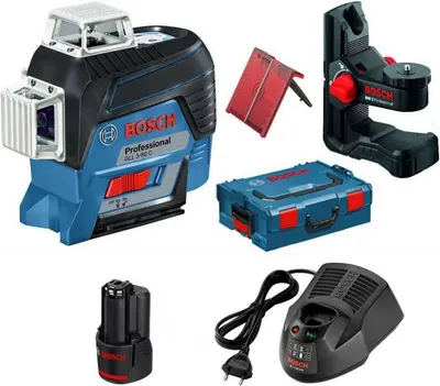 Image de Pack Laser BOSCH 0601063R02 - GLL 3-80 C Professional (BM1, Cible et L-Boxx)