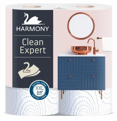 Obrázok produktu pre Kuchynské utierky 2-vrstvové HARMONY Clean Expert - 2ks 30368