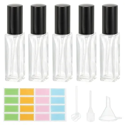 Immagine prodotto di Solidchoice - Set di 5 flaconi da viaggio ricaricabili per profumo, capacità 10 ml