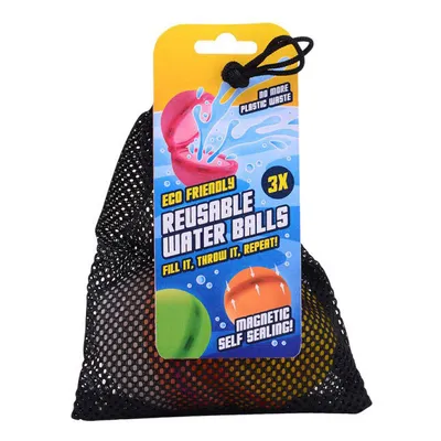 Produktbild von Aqua Fun Wasserbälle, 3er Set, wiederverwendbar mit praktischem Magnetverschluss