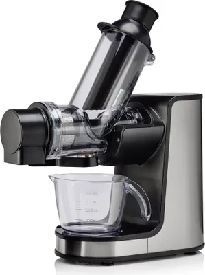 Produktbild von Gorenje JC200BE Entsafter, Edelstahl, Edelstahl, 80 RPM, 0,6 l, 0,4 l, 1,2 m