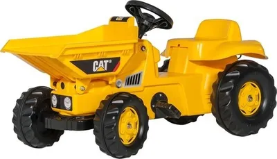 Produktbild von Rolly Toys Tretfahrzeug Baustelle Dumper CAT, mit Kippschüssel, ab 2,5 Jahre
