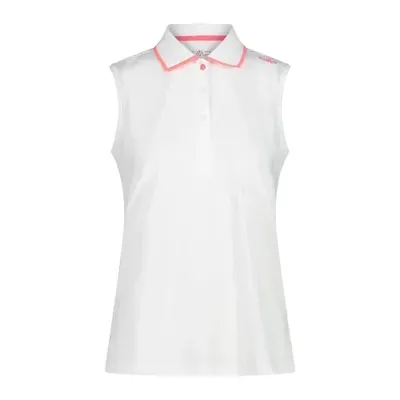 Immagine prodotto di Maglia polo da donna, senza maniche, colore bianco (A001), taglia 42