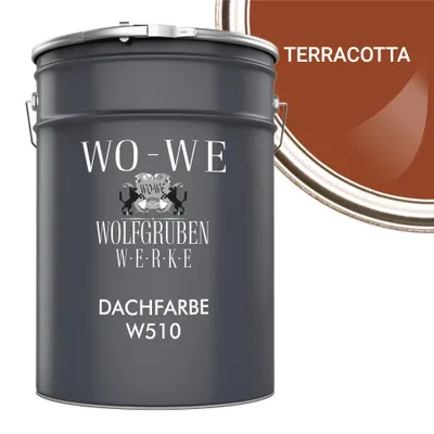 Produktbild von Dachfarbe Sockelfarbe Dachbeschichtung W510 Terracotta - 5L