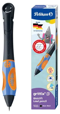 Image de Pelikan griffix Bleistift Linkshänder Neon Black Faltschachtel
