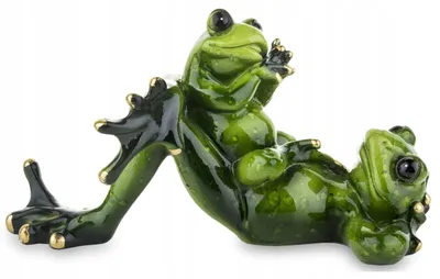 Obrázek produktu pro Art-Pol Figurka žabky s dítětem zelená dekorace