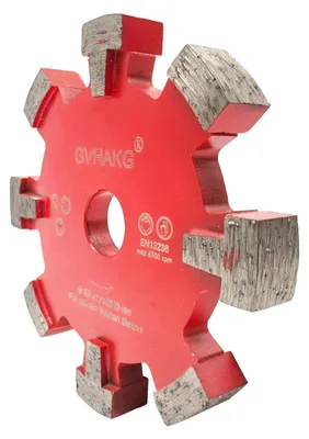 Immagine prodotto di Disco diamantato per fresatura, diametro 130 mm, spessore 17 mm, 8 segmenti, attacco a "U", per pavimenti in cemento e sistemi di riscaldamento a pavimento, per taglio a secco