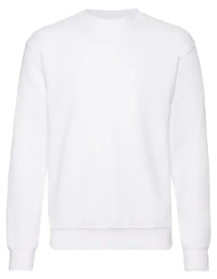 Image de Fruit of the Loom - Sweat-shirt « Classic » pour hommes/femmes Unie LT2043 (L) (Blanc)