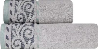 Image de Zaratex Serviette Victoria 50x90 gris clair 500g/m2 tissu éponge