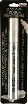 Produktbild von Farbmarker mit Keilspitze, silber, 1 Stück, für kreative Projekte